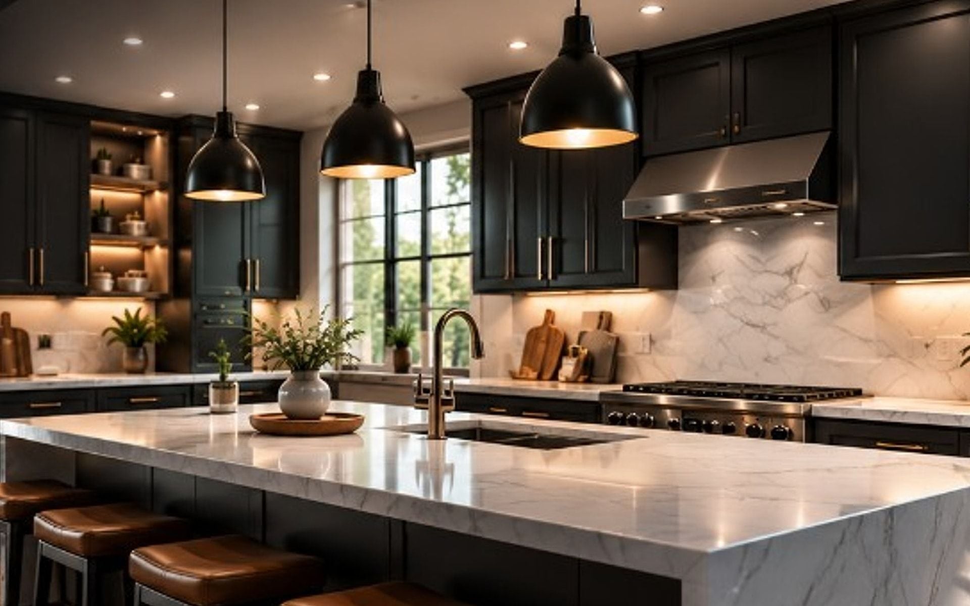 High-resolution modern kitchen remodeled by ANT Home Remodeling